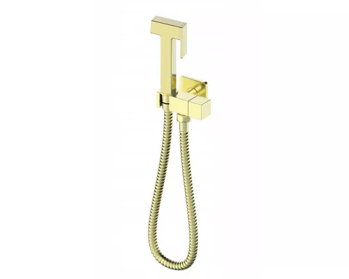 Смеситель с гигиеническим душем встраиваемый WONZON & WOGHAND, Брашированное золото (WW-88809904-BG)