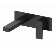 Смеситель для раковины встраиваемый WONZON & WOGHAND CUBE 2.0, Черный матовый (WW-88869068-MB)