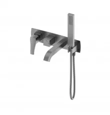 Смеситель для ванны встраиваемый WONZON & WOGHAND FLEX, Темный графит (WW-88889072-BGM)