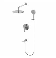 Душевая система встраиваемая WONZON & WOGHAND BRILLIANT, Темный графит (WW-88939079-BGM)