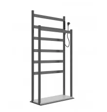 Полотенцесушитель электрический напольный WONZON & WOGHAND, Темный графит (WW-A407-GM)