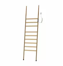 Полотенцесушитель электрический напольный WONZON & WOGHAND, Брашированное золото (WW-A207-BG)