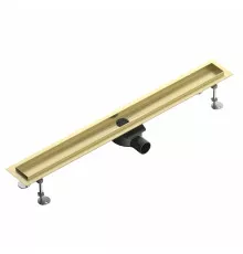 Душевой трап-лоток 90 см WONZON & WOGHAND, Брашированное золото (WW-651900T-BG)