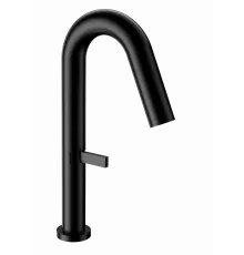 Смеситель для раковины высокий WONZON & WOGHAND, Черный матовый (WW-6068-MB)