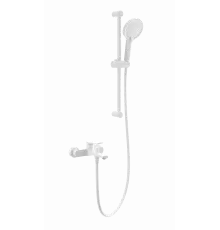Смеситель для ванны с душевым гарнитуром WONZON & WOGHAND, Белый матовый (WW-C2036-MW)