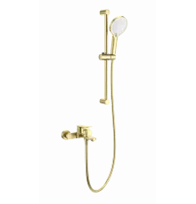Смеситель для ванны с душевым гарнитуром WONZON & WOGHAND, Брашированное золото (WW-C2036-BG)