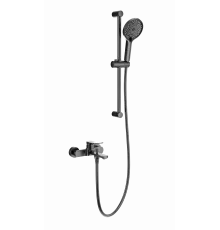 Смеситель для ванны с душевым гарнитуром WONZON & WOGHAND, Темный графит (WW-C2036-BGG)