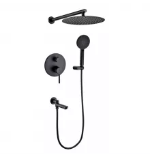 Душевая система встроенного монтажа RIMERO RM2410BL (Черный матовый)