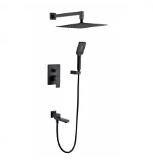 Душевая система встроенного монтажа RIMERO RM2412BL (Черный матовый)