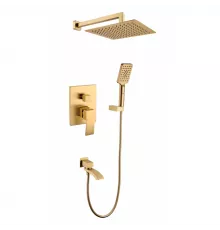 Душевая система встроенного монтажа RIMERO RM2411MG (Матовое золото)