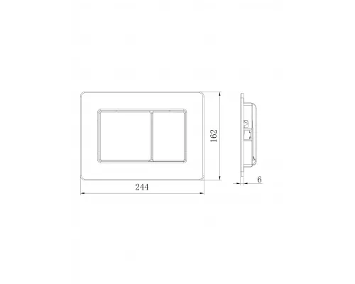 Кнопка смыва AltroBagno PFP 0281 Ni