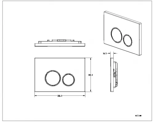 Кнопка смыва AltroBagno PFP 005DQ