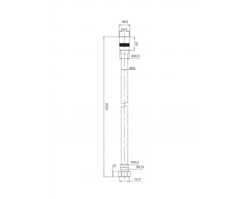 Душевой шланг AltroBagno SH 071710 Cr