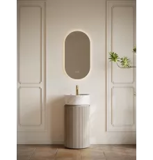 Тумба с раковиной AltroBagno Chia 450 Velet Beige Oak/Cararra White
