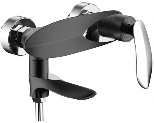 Смеситель для ванны с ручным душем Groсenberg GB8001 Черный хром