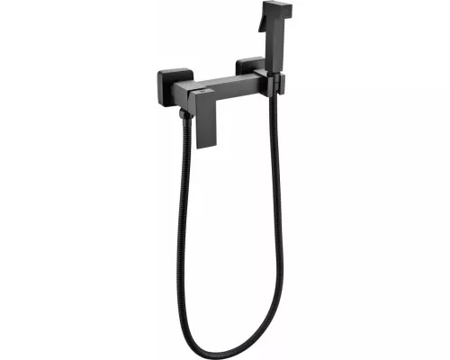 Смеситель с гигиеническим душем Grocenberg GB101N Черный матовый