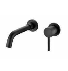 Смеситель встраиваемый для раковины Groсenberg GB511 Черный матовый