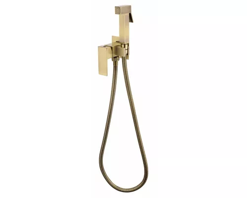 Смеситель встраиваемый с гигиеническим душем Grocenberg GB002 Бронза