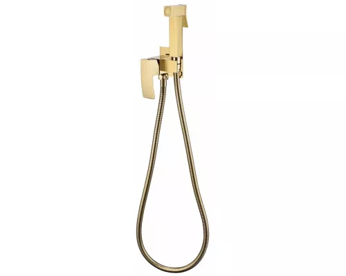 Смеситель встраиваемый с гигиеническим душем Grocenberg GB007 Золото