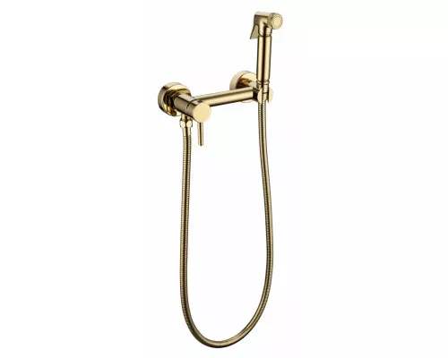 Смеситель с гигиеническим душем Grocenberg GB103N Золото