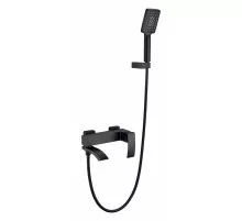 Смеситель для ванны с ручным душем Grocenberg GB8007 Черный матовый