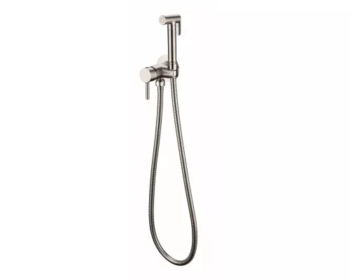 Смеситель встраиваемый с гигиеническим душем Grocenberg GB001 Никель