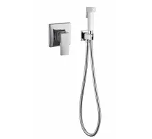 Смеситель встраиваемый с гигиеническим душем Grocenberg GB1001 Хром