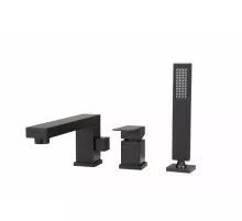 Смеситель на борт ванны Groсenberg GB6008 Черный матовый