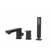 Смеситель на борт ванны Groсenberg GB6008 Черный матовый