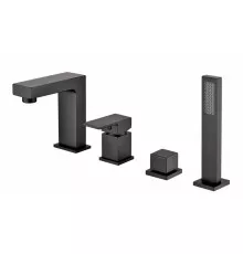 Смеситель на борт ванны Groсenberg GB6008-1 Черный матовый