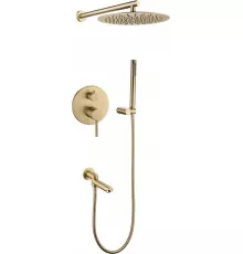 Душевая система скрытого монтажа Grocenberg GB5099MG-1 Матовое золото