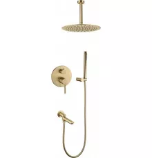 Душевая система скрытого монтажа Grocenberg GB5099MG-2 Матовое золото
