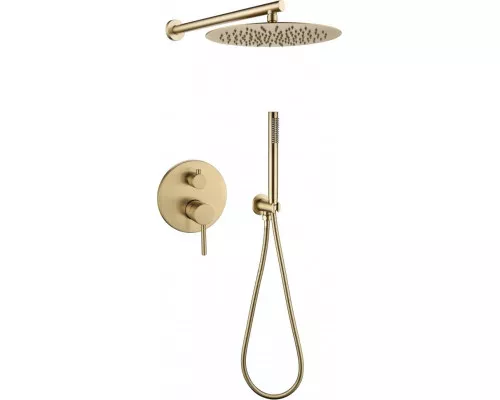 Душевая система скрытого монтажа Grocenberg GB5099MG-3 Матовое золото