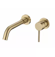 Смеситель встраиваемый для раковины Grocenberg GB511MG Матовое золото