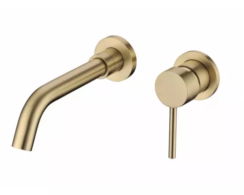 Смеситель встраиваемый для раковины Grocenberg GB511MG Матовое золото