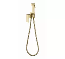 Смеситель встраиваемый с гигиеническим душем  Grocenberg GB002MG Матовое золото