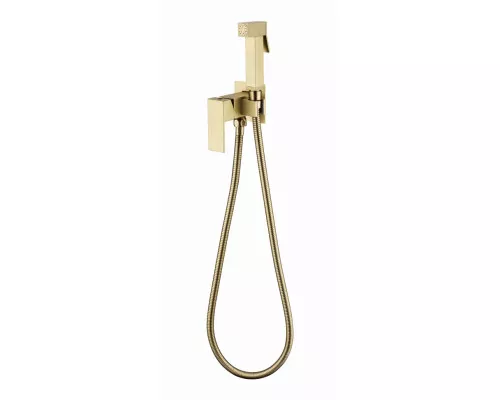 Смеситель встраиваемый с гигиеническим душем  Grocenberg GB002MG Матовое золото