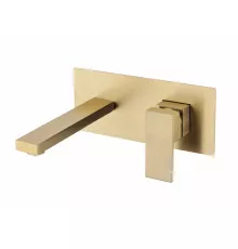 Смеситель встраиваемый для раковины Grocenberg GB588MG Матовое золото