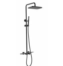 Душевая система с термостатом Grocenberg  GB7038BL Чёрный матовый