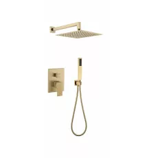 Душевая система скрытого монтажа Grocenberg GB5089MG-3 Матовое золото