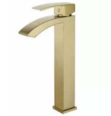 Смеситель для раковины Высокий Grocenberg GB3007MG Матовое золото