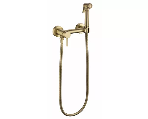 Смеситель с гигиеническим душем  Grocenberg GB103N-MG Матовое золото