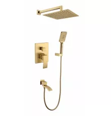 Душевая система скрытого монтажа Grocenberg GB5007MG Матовое золото