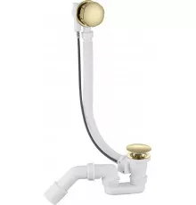 Полуавтоматический сливы-перелив для ванны Grocenberg GB240GO Золото