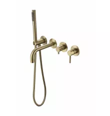 Смеситель для ванны с ручным душем Grocenberg GB5070MG Матовое золото