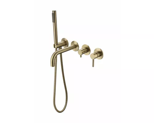 Смеситель для ванны с ручным душем Grocenberg GB5070MG Матовое золото