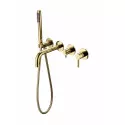 Смеситель для ванны с ручным душем Grocenberg GB5070GO Золото