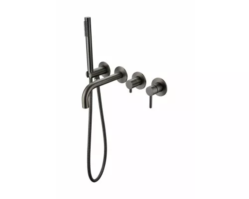 Смеситель для ванны с ручным душем Grocenberg GB5070BG Графит