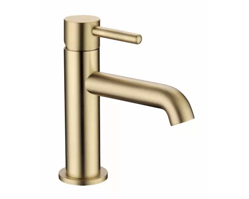 Смеситель для раковины стандартный Grocenberg GB2099GL золотой брашированный