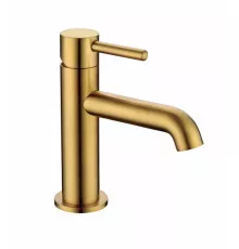 Смеситель для раковины стандартный Grocenberg GB2099GL золотой брашированный